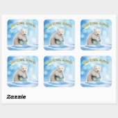 Stop de Global Warming Polar Beer Stickers (Vel)
