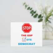 STOP DE GOP - BRIEFKAART (Staand voorkant)