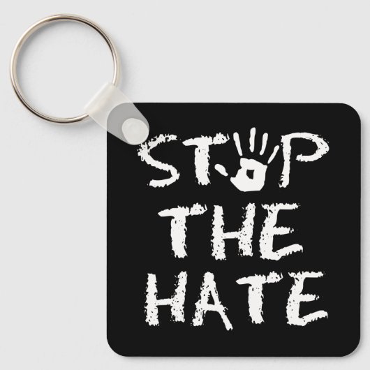 Stop de Haat Sleutelhanger (Voorkant)