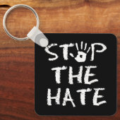 Stop de Haat Sleutelhanger (Voorkant)
