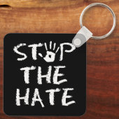 Stop de Haat Sleutelhanger (Achterkant)