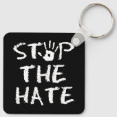 Stop de Haat Sleutelhanger (Achterkant)