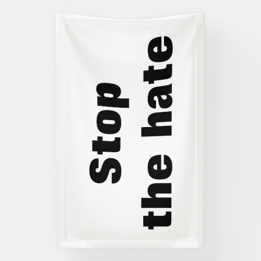 Stop de haat spandoek (Verticaal)