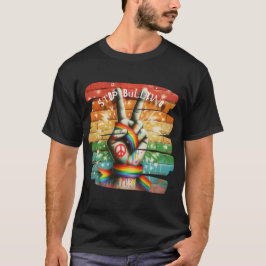 Stop de Haat – Vredesteken Anti-Pest T-Shirt
