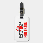 Stop de handel bagagelabel (Voorkant verticaal)