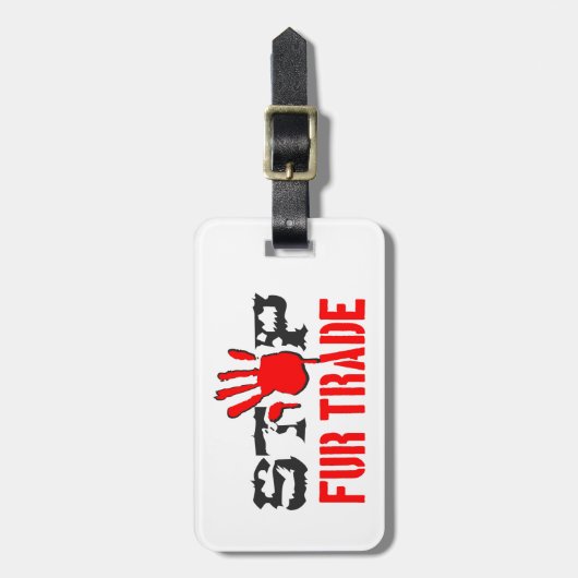 Stop de handel bagagelabel (Voorkant verticaal)