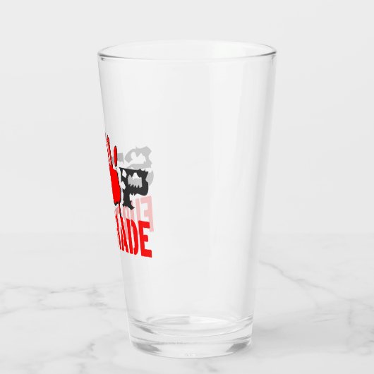 Stop de handel glas (Links)