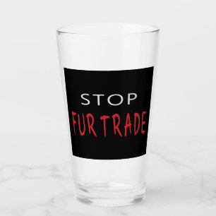 Stop de handel glas
