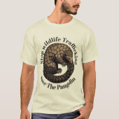 Stop de handel in wilde dieren - Red de pangolin T-shirt (Voorkant)