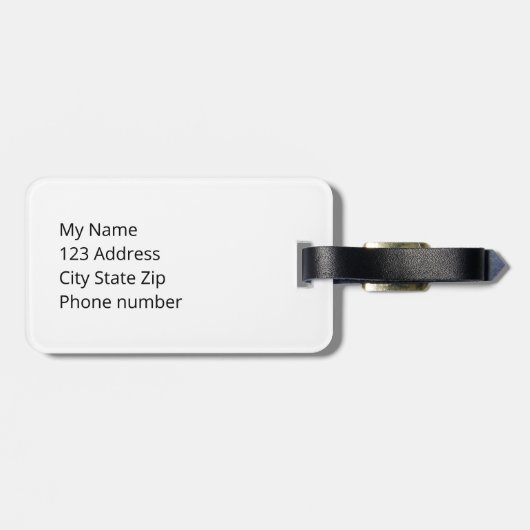 Stop de handel in zand polarBeer Bagagelabel (Achterkant horizontaal)