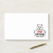 Stop de handel in zand polarBeer Post-it® Notes (Op bureau)