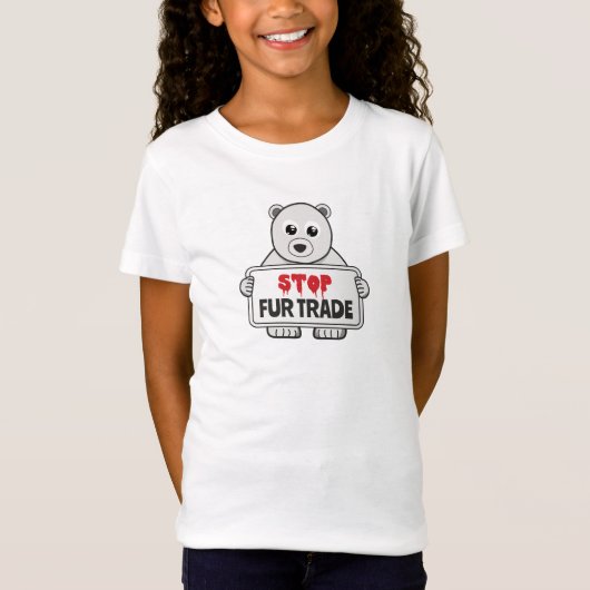 Stop de handel in zand polarBeer T-shirt (Voorkant)