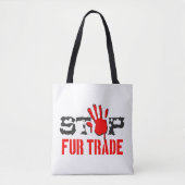 Stop de handel tote bag (Voorkant)
