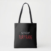 Stop de handel tote bag (Voorkant)