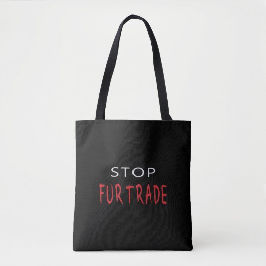 Stop de handel tote bag (Voorkant)