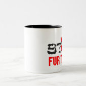 Stop de handel tweekleurige koffiemok (Center)