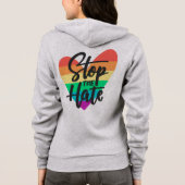 Stop de Hate Hoodie (Achterkant)