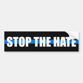 "STOP DE HATE" OP DE THIN BLUE LIJN BUMPERSTICKER