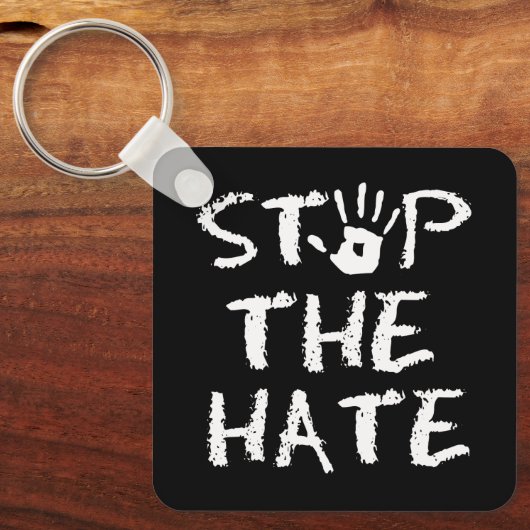 Stop de Hate Sleutelhanger (Voorkant)
