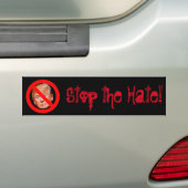 "Stop de Hate!" Trump moet gaan Bumpersticker (Op auto)