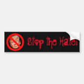 "Stop de Hate!" Trump moet gaan Bumpersticker (Voorkant)
