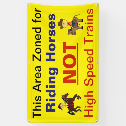 Stop de hogesnelheidsspoorlijn tegen de verwoestin spandoek (Verticaal)