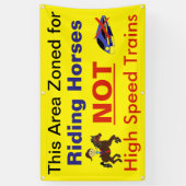 Stop de hogesnelheidsspoorlijn tegen de verwoestin spandoek (Verticaal)