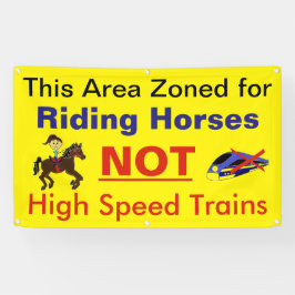 Stop de hogesnelheidsspoorlijn tegen de verwoestin spandoek