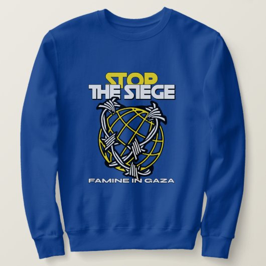 Stop de hongersnood in Gaza Trui (Design voorkant)