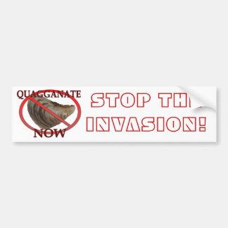 Stop de invasie bumpersticker