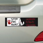 STOP DE JACHT - MINNESOTA - GASHKOZIN! (Word wakke Bumpersticker (Op auto)