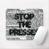Stop de jurken, krantenafdrukken muismat (Met muis)
