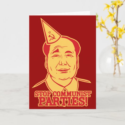 Stop de Kaart van de communistische partijen (Gele Bloem)