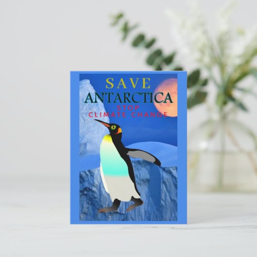 Stop de klimaatverandering, keizer van de opwarmin briefkaart (Staand voorkant)