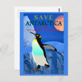 Stop de klimaatverandering, keizer van de opwarmin briefkaart (Voorkant / Achterkant)