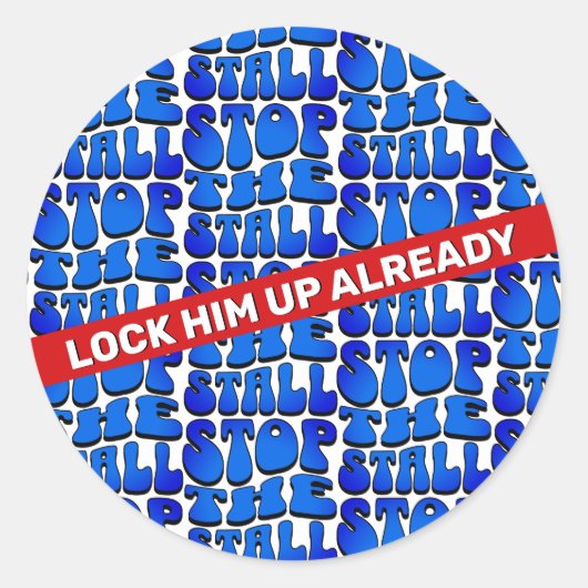 STOP DE KRAAM RONDE STICKER (Voorkant)