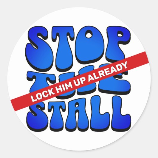 STOP DE KRAAM RONDE STICKER (Voorkant)