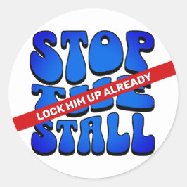 STOP DE KRAAM RONDE STICKER