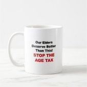 Stop de leeftijdsbelasting koffiemok (Links)