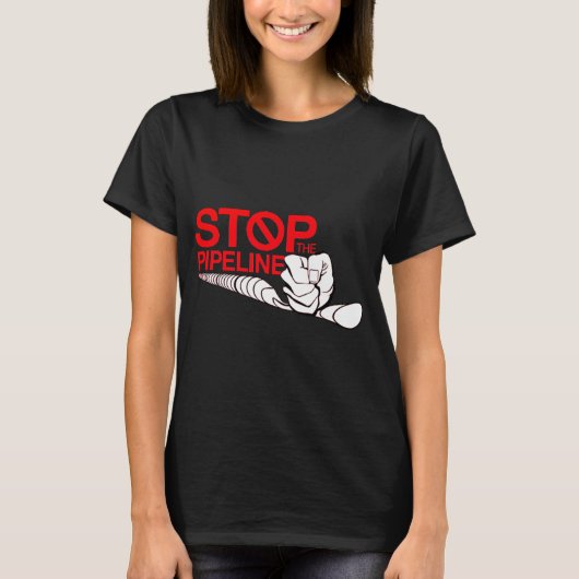 Stop de Logo van de pijpleiding T-shirt (Voorkant)