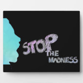 Stop de Madness Plaque Fotoplaat (Voorkant)