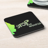 Stop de maffia Beverage Coaster Bier Onderzetter (Linkerzijde)