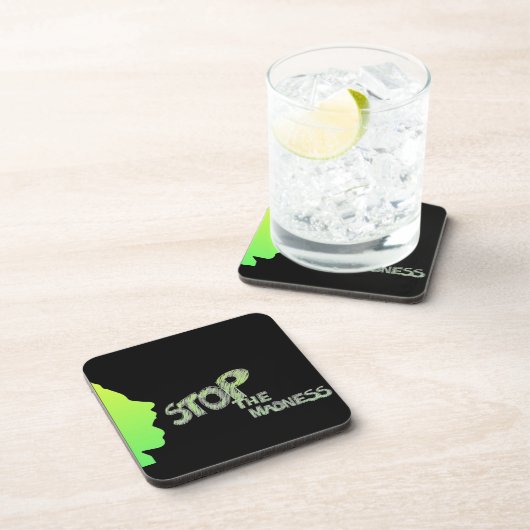 Stop de maffia Beverage Coaster Bier Onderzetter (Rechterzijde)