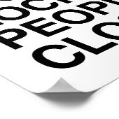 STOP DE MENSEN IN KLEMMEN TE LOKKEREN POSTER (Hoek)