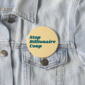 Stop de miljardair coup ronde button 7,6 cm (In situ)