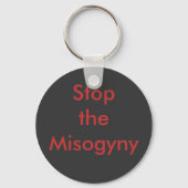 Stop de Misogyny Sleutelhanger (Voorkant)
