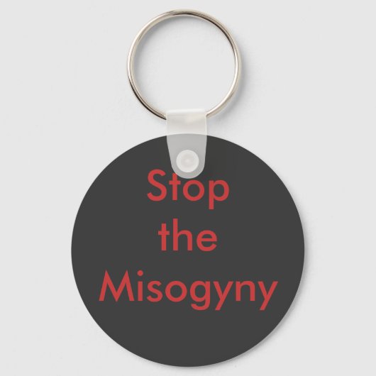 Stop de Misogyny Sleutelhanger (Voorkant)