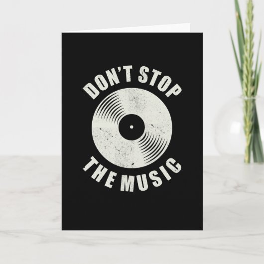 Stop de Music  Vinyl Music Lover niet Kaart (Voorkant)