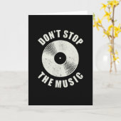 Stop de Music  Vinyl Music Lover niet Kaart (Gele Bloem)