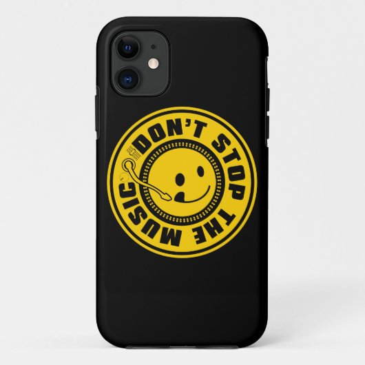 STOP DE MUZIEK NIET. Case-Mate iPhone CASE (Achterkant)
